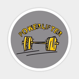 Powerlifter | Gym wear | men's wear | Workout tshirts Magnet